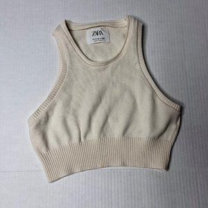 Zara girls 11-12 Cream sweater vest